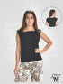 TOP Queen Anne Neckline Top - T603